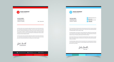 Abstract Letterhead Design Modern Business Letterhead Design Template
