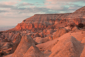 Fototapeta na wymiar sunset in the cappadocia