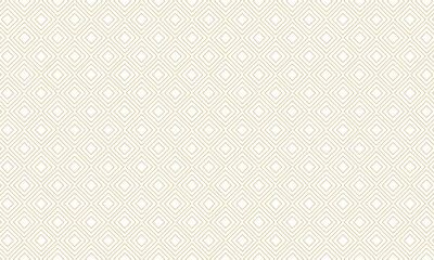 Gold diamond outline pattern on white background vector
