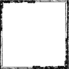 Vector Frames. rectangles for image. distress texture . Grunge Black borders isolated on the background . Dirt effect . geometric shapes for your design