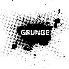 Grunge Black and White Distress Texture. vector