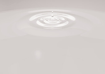 雫で波紋が広がる透明の液体、水、背景素材