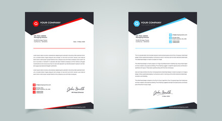 Abstract Letterhead Design Modern Business Letterhead Design Template
