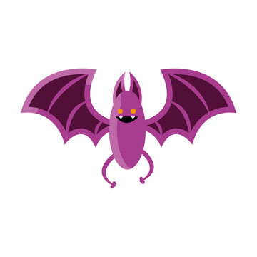 halloween bat cartoon vector design