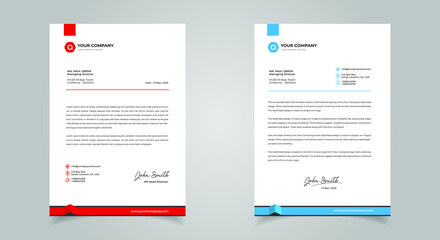 Abstract Letterhead Design Modern Business Letterhead Design Template
