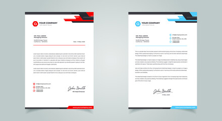 Abstract Letterhead Design Modern Business Letterhead Design Template
