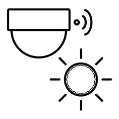Smart home automation vector icon