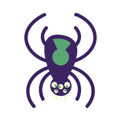 halloween spider cartoon vector design