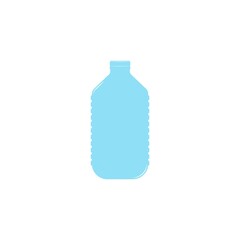 Plastic blue water bottle. Large container for cooler. Vector