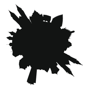 recommend clip art: Skyline Nürnberg als Vektor Umriss Grafik