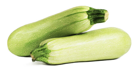 Zucchini. On white background. Isolated