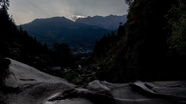 Jogini Falls Bagang India timelapse 4k