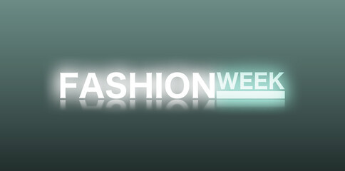 Fashion week con sfondo colorato