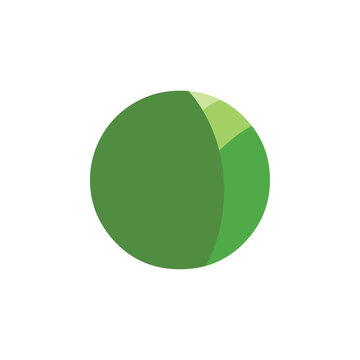 Circle Leaf logo design vector