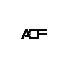 acf letter original monogram logo design
