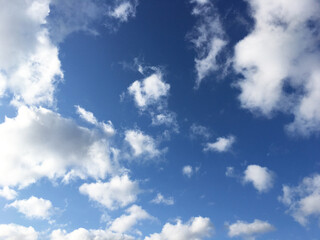 空と雲の青空背景