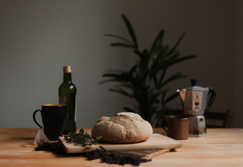 freshly baked homemade bread