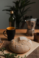 freshly baked homemade bread