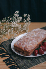 homemade strawberry cake