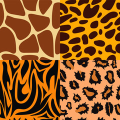 Wild Animals Seamless Background Patterns