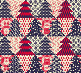 Sophisticated winter holiday seamless pattern