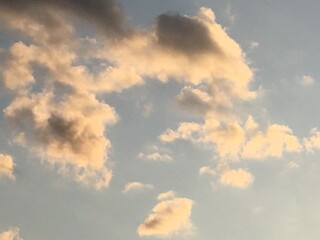 Fototapeta premium 空と雲と太陽の景色