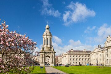 Trinity College in Dublin, Ireland - obrazy, fototapety, plakaty