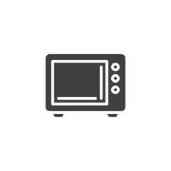 Microwave oven vector icon