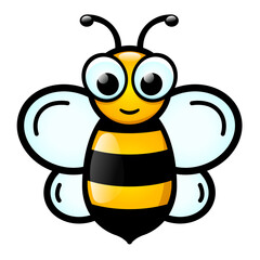 Vector honey bee cartoon design