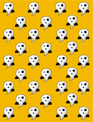 Obraz premium Haloween boo pattern