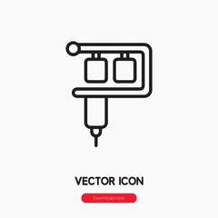 tattoo machine icon vector sign symbol