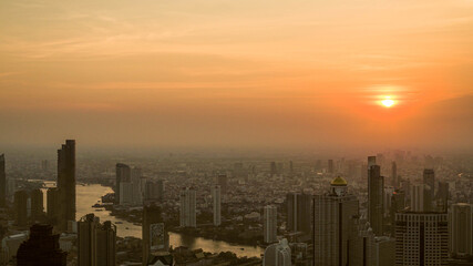 Fototapeta na wymiar Bangkok Sunset
