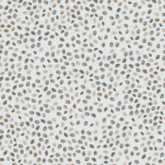 chia pudding seamless pattern. realistic vector illustration of chia seeds. omega-rich organic healthy superfood for breakfast. background packaging.
