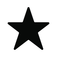 Fototapeta premium Black and white star icon with a different flat star style, vector illustration. eps 10