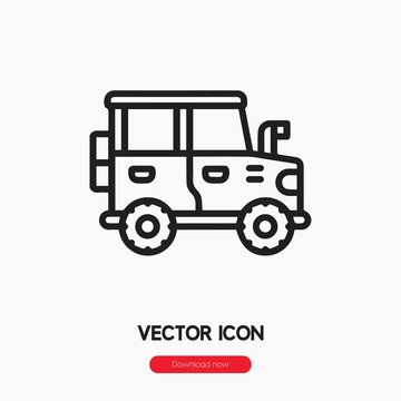 safari car icon vector sign symbol