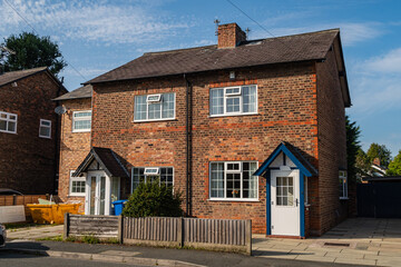 Semi detached houses in Manchester, United Kingdom - 383899911