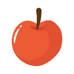 apple fresh fruit flat style icon