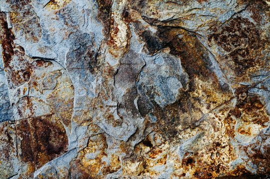 Close up sur de la pierre color&eacute;e - Arri&egrave;re plan texture naturelle