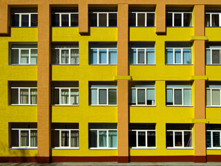 Fototapeta premium Facade of a multi-storey building
