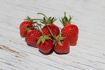 group of strawberries