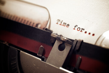 Time for... phrase