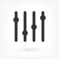 Slider Vector icon . Lorem Ipsum Illustration design