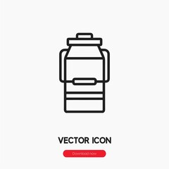 milk tank icon vector sign symbol