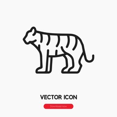 Fototapeta na wymiar tiger icon vector sign symbol