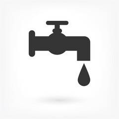 Faucet vector Vector icon . Lorem Ipsum Illustration design