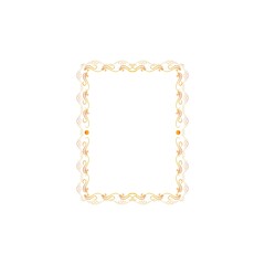 Frame with wavy line for pfoto. Vector.