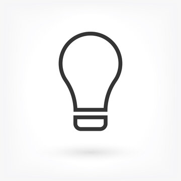 Lamp line Vector icon . Lorem Ipsum Illustration design