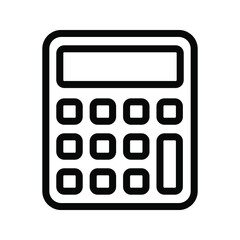 Calculator icon vector. Savings, finances sign isolated on white, economy concept. vector illustration