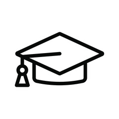 graduation hat icon.education vector illustration