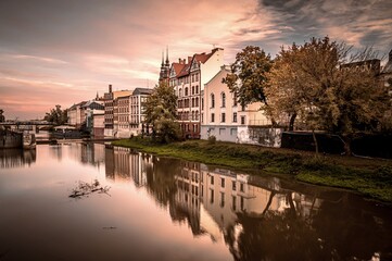 starówka w Opolu nad Młynówką © Henryk Niestrój